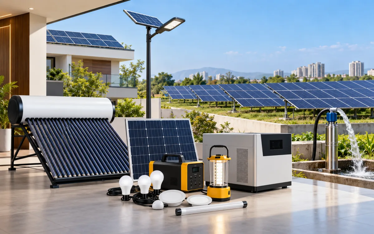 Solar product and solution showcase for Ragini Solar Illuminations